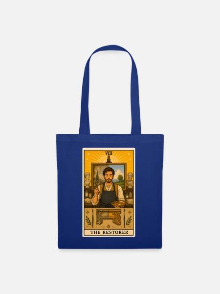 Restaurator | Kunstrestaurierung Tarot - Stoffbeutel - Royalblau