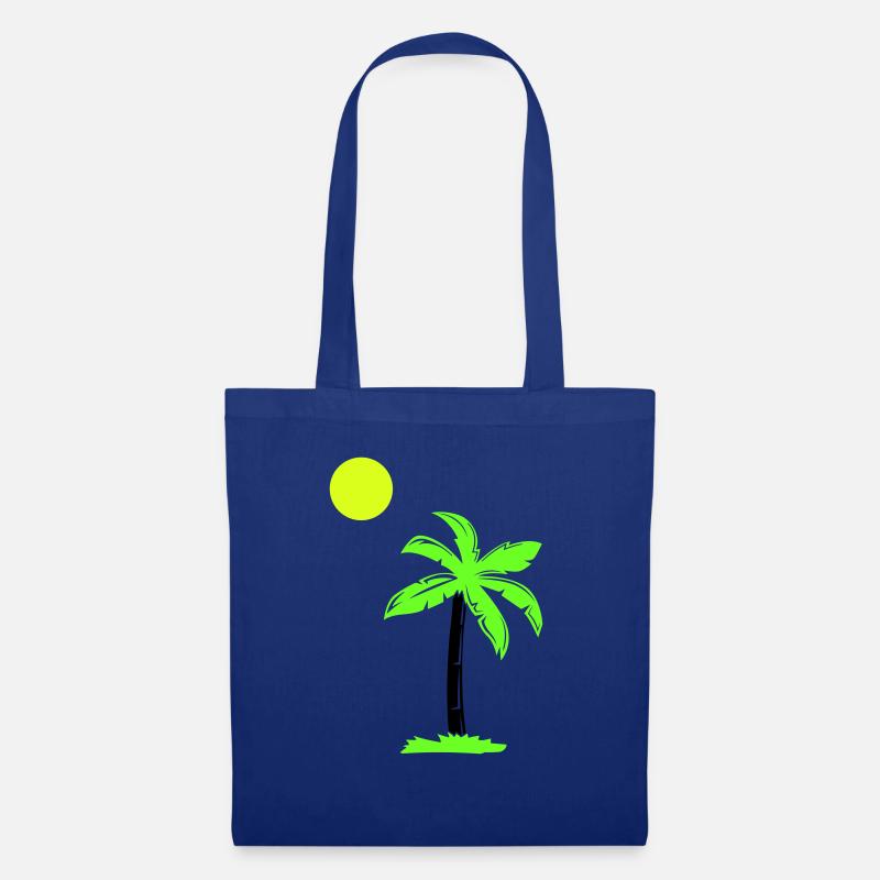palme - Stoffbeutel - Royalblau