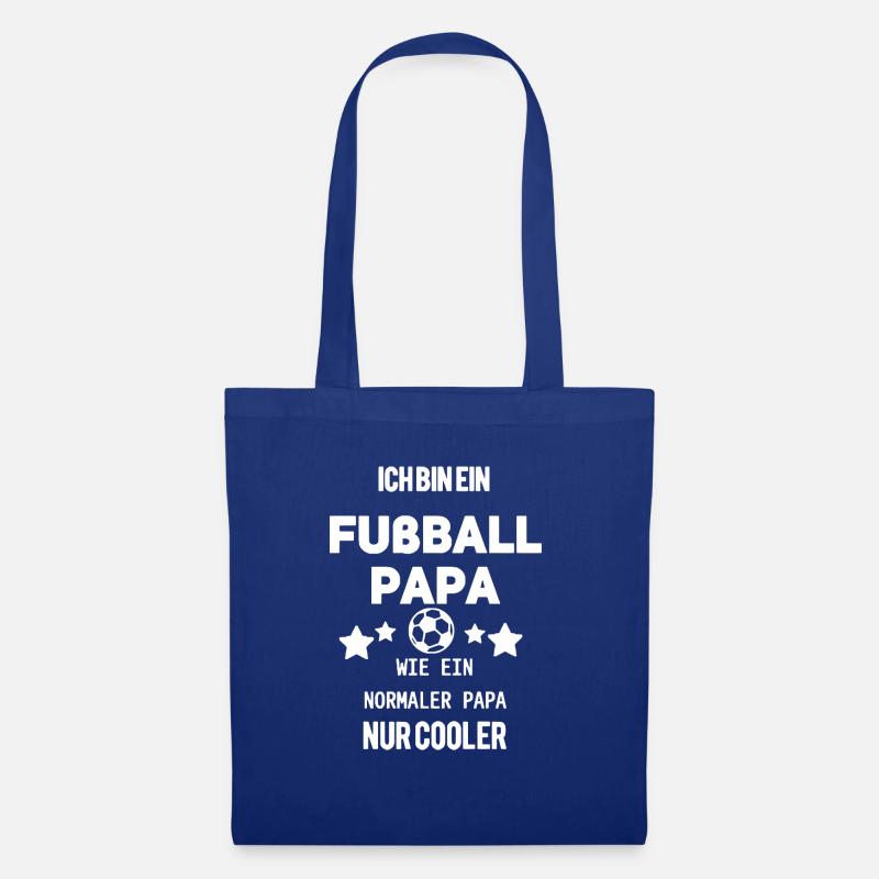 Fussball Papa - Stoffbeutel - Royalblau