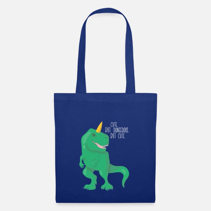 Dino Einhorn T-Rex - Stoffbeutel - Royalblau