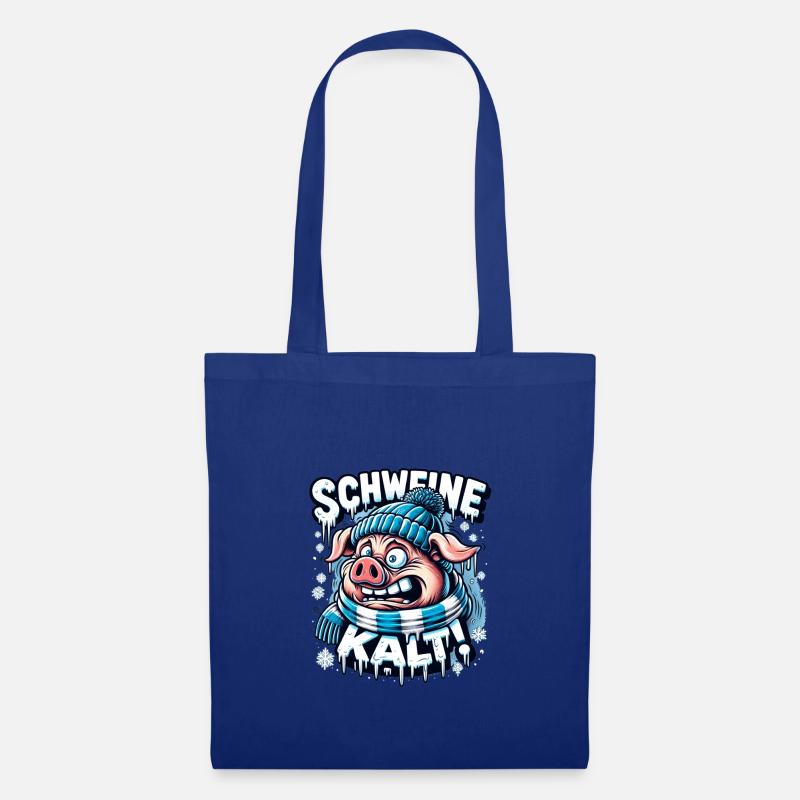 Schweinekalt - Stoffbeutel - Royalblau