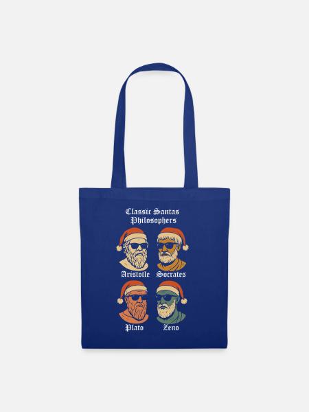 Santa Philosophers Quartett - Stoffbeutel - Royalblau