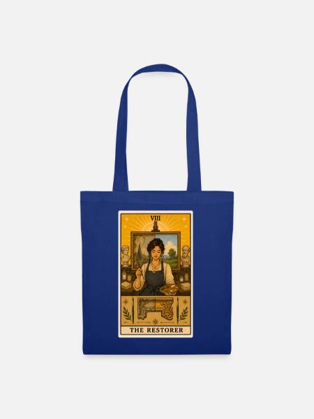 Restauratorin | Kunstrestaurierung Tarot - Stoffbeutel - Royalblau