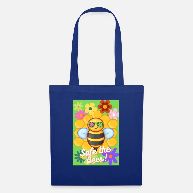 Safe the bees - Stoffbeutel - Royalblau