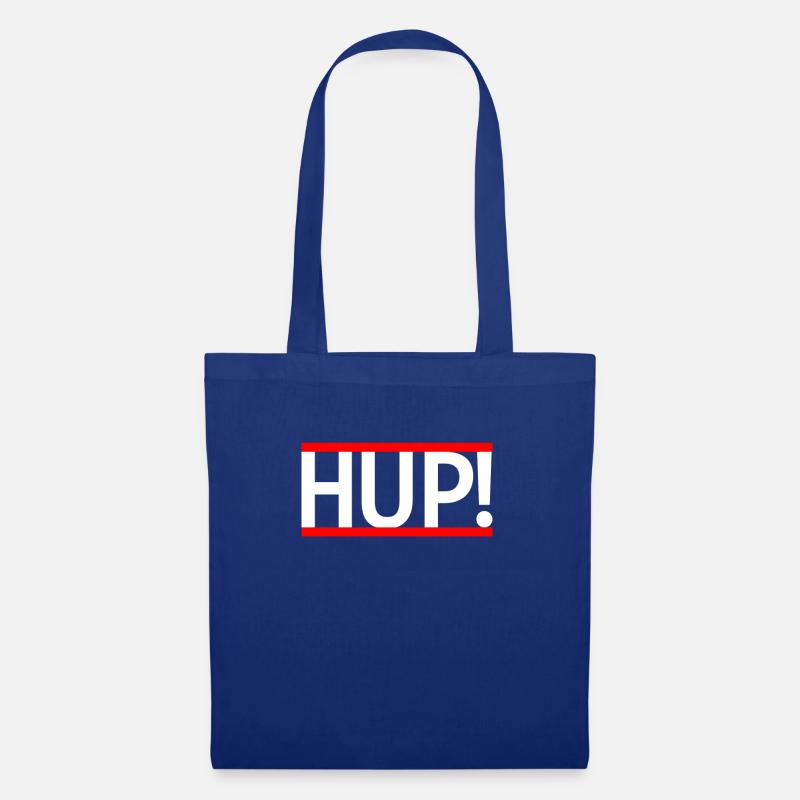 HUP! white and red - Stoffbeutel - Royalblau