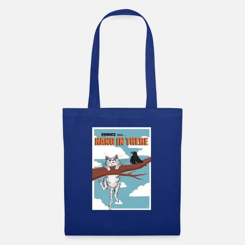 Bungee Hang In There - Stoffbeutel - Royalblau