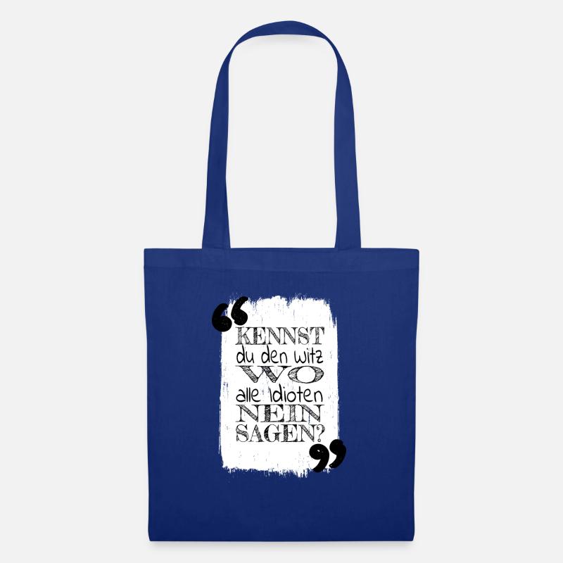 geek bday statement geburtstagsgeschenk zitat - Stoffbeutel - Royalblau