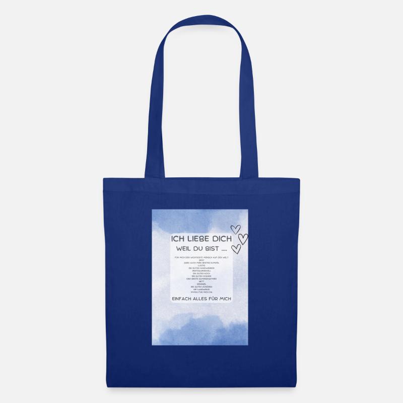 Ich liebe Dich, Partner - Stoffbeutel - Royalblau