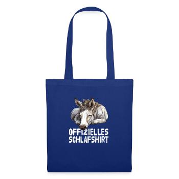 Offizieles Schlafshirt Esel - Stoffbeutel - Royalblau - Vorne