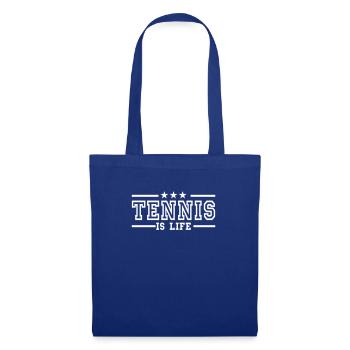 tennis is life deluxe - Stoffbeutel - Royalblau - Vorne