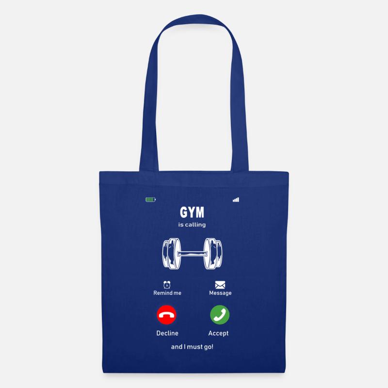 Gym is calling - Stoffbeutel - Royalblau