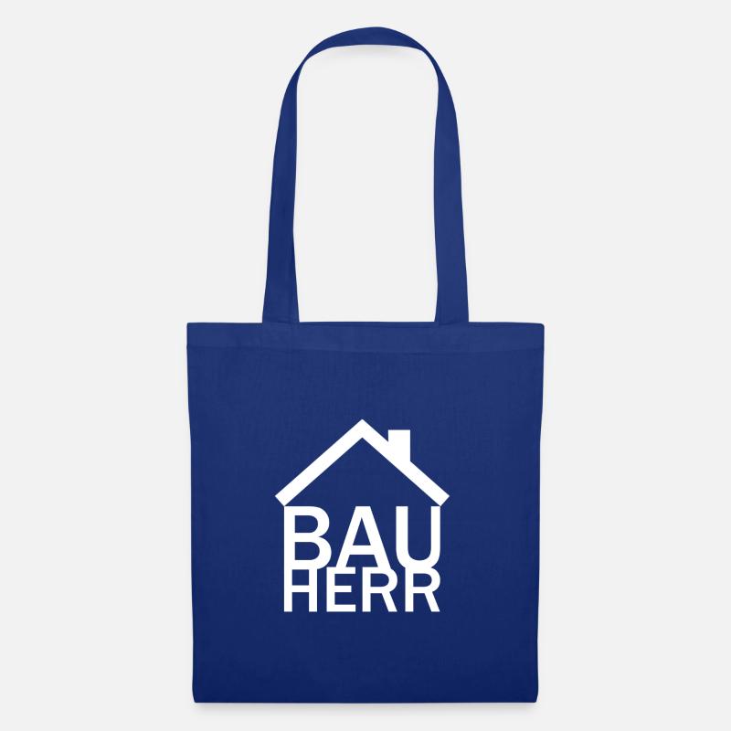 Bauherr Haus - Stoffbeutel - Royalblau