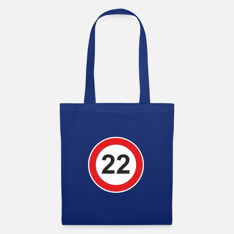 22nd twenty-second birthday - Tote Bag - royal blue