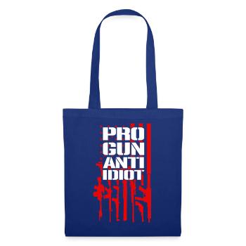 Pro-armes, anti-idiots - Sac en tissu - bleu royal - Devant