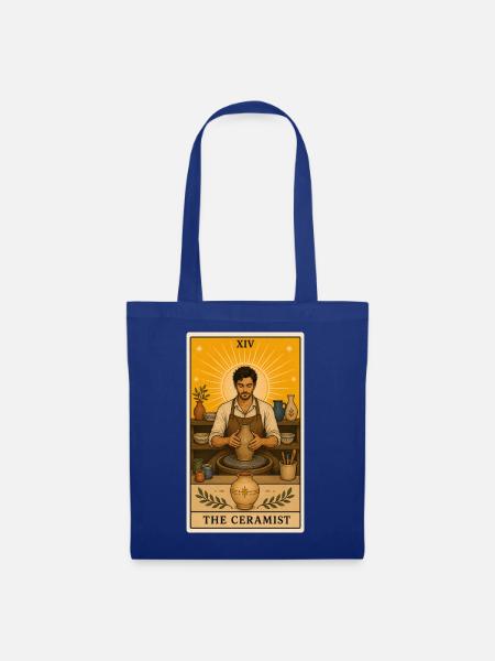 Keramiker | Töpfern Kunst Tarot - Stoffbeutel - Royalblau