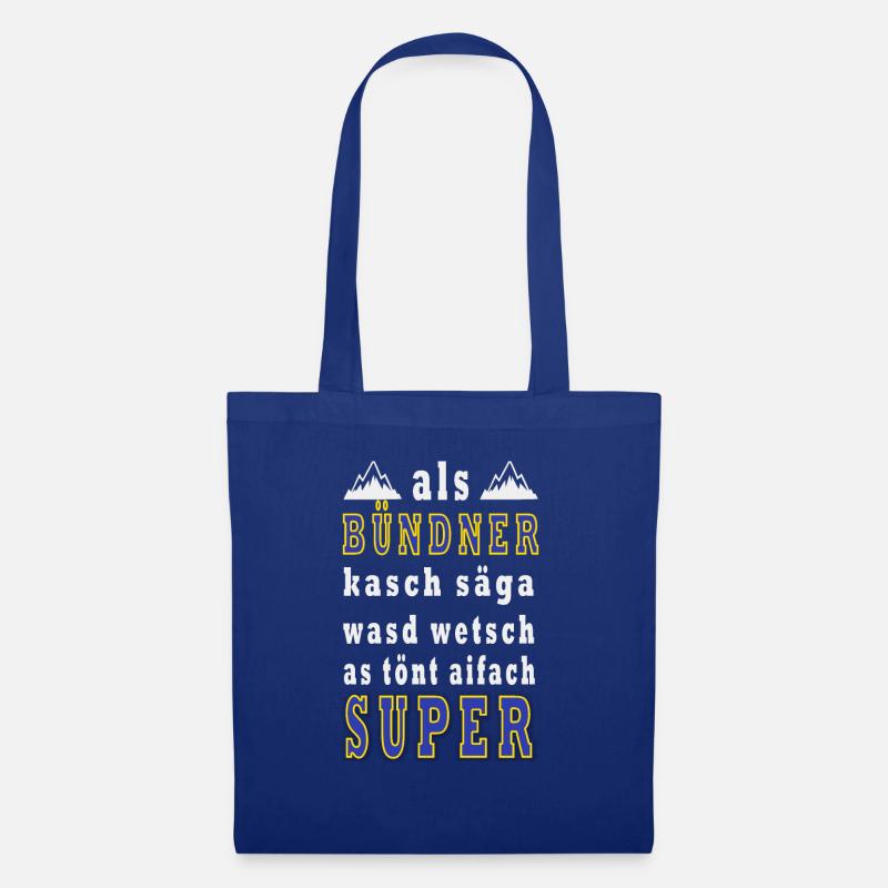 Bündner - Stoffbeutel - Royalblau