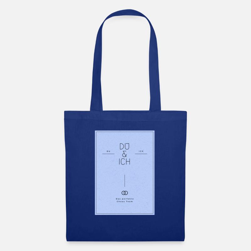 Du & Ich Mode für Jedermann. - Stoffbeutel - Royalblau