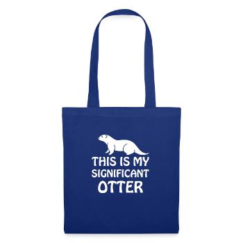 Mein Otter - Stoffbeutel - Royalblau - Vorne