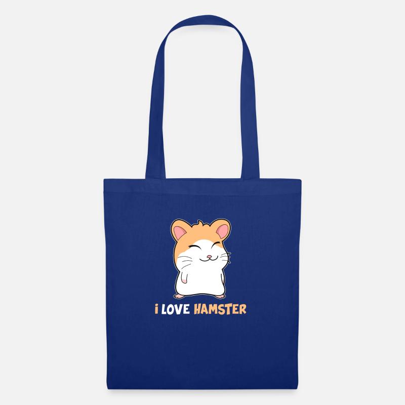 Ich Liebe Hamster Haustier - Stoffbeutel - Royalblau