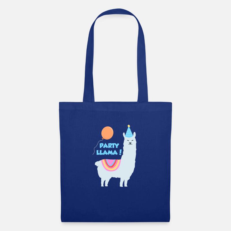 Party Lama - Stoffbeutel - Royalblau