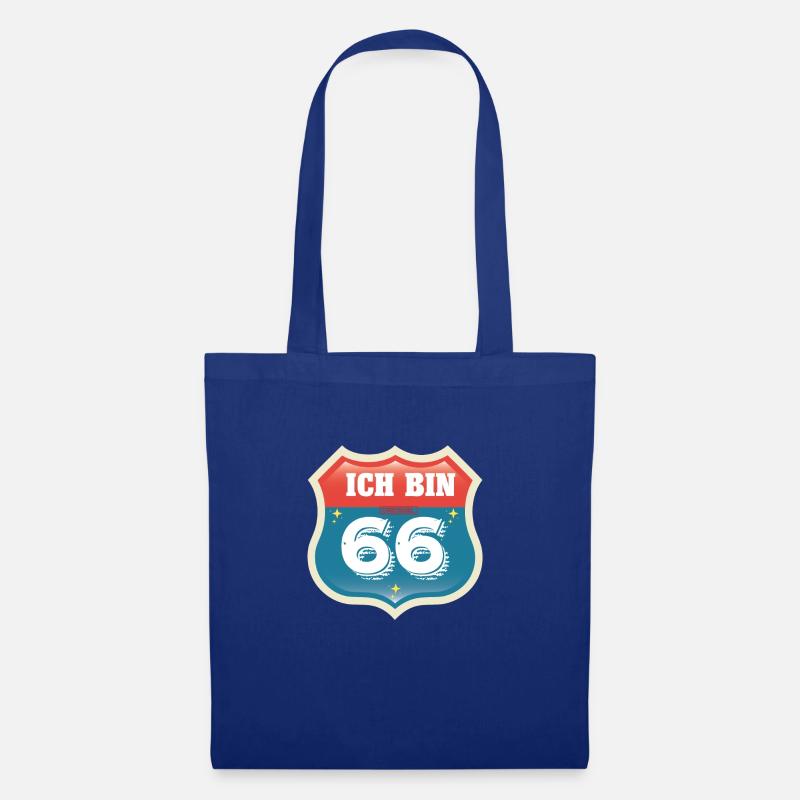ICH BIN ORIGINAL 66 / ROUTE - Stoffbeutel - Royalblau