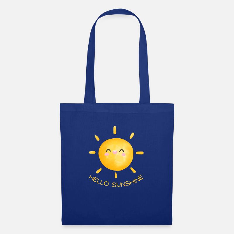 Hello Sunshine - Stoffbeutel - Royalblau