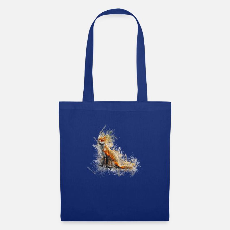 Fuchs - Stoffbeutel - Royalblau