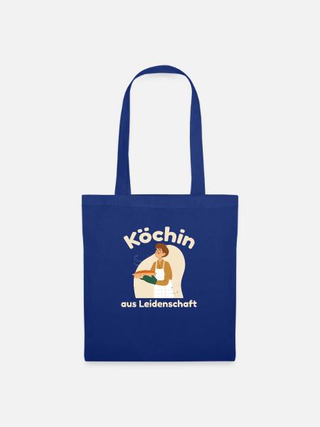 Köchin aus Leidenschaft - Stoffbeutel - Royalblau