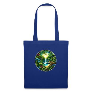 Cascade dans la forêt tropicale - Sac en tissu - bleu royal - Devant