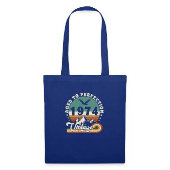 Aged to perfection 1974 Retro -Edition 2025. - Tote Bag - royal blue - Front