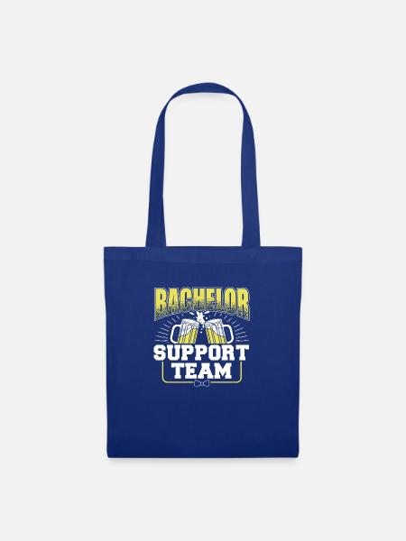 BACHELOR SUPPORT TEAM - Stoffbeutel - Royalblau