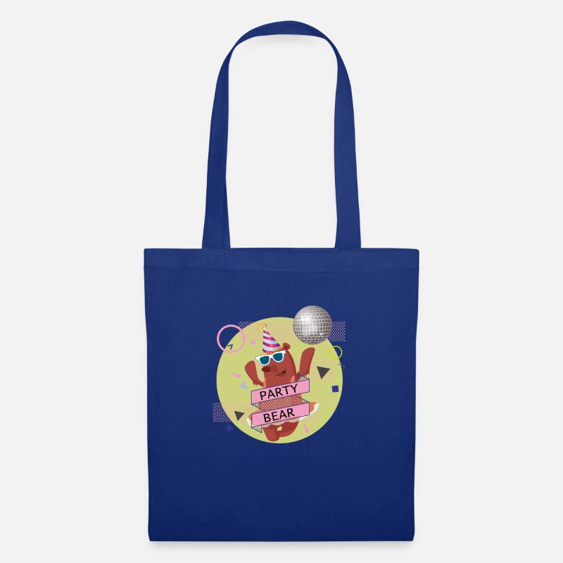 Partybär - Stoffbeutel - Royalblau