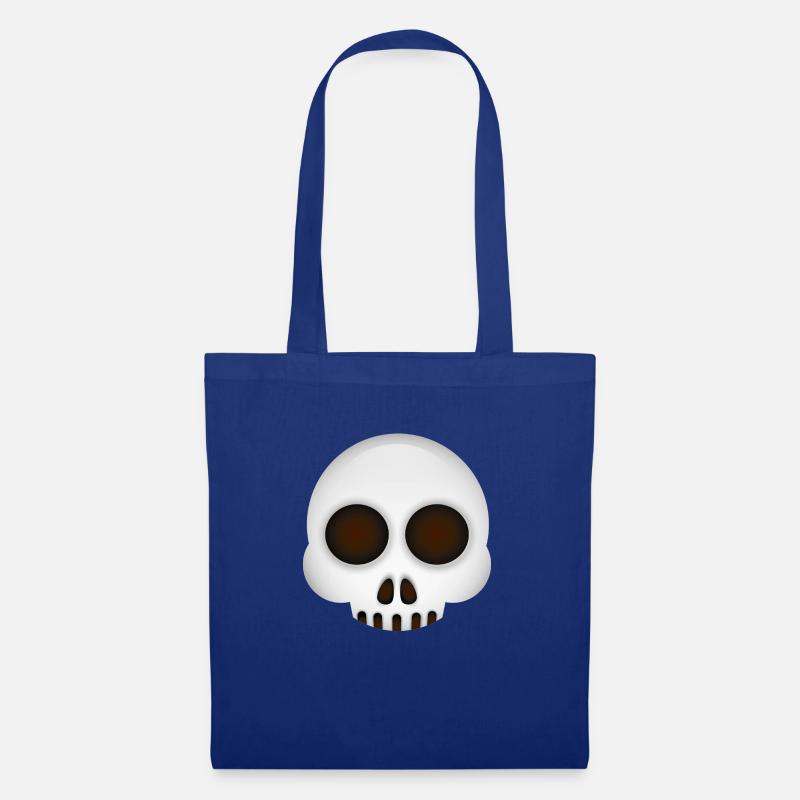 Smiley Skull - Stoffbeutel - Royalblau