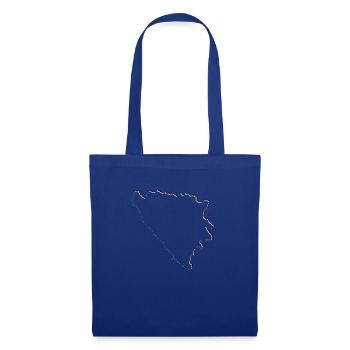 Bosnia map as an outline - Tote Bag - royal blue - Front