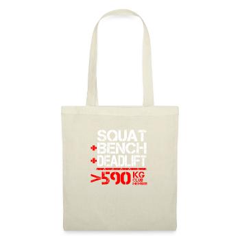 Dynamophilie 590 kg Membre du Club - Sac en tissu - nature - Devant