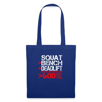 Powerlifting 600 kg Club Member - Stoffbeutel - Royalblau - Vorne