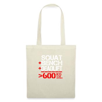 Powerlifting 600 kg Membre du Club - Sac en tissu - nature - Devant