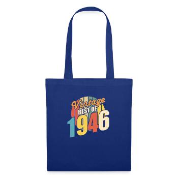Vintage 1946 meilleur de 1946 - annif 78 ans - Sac en tissu - bleu royal - Devant