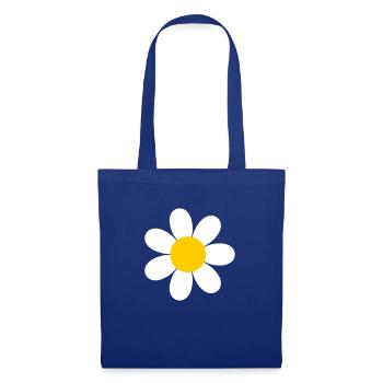 Gänseblümchen Blume - Stoffbeutel - Royalblau - Vorne