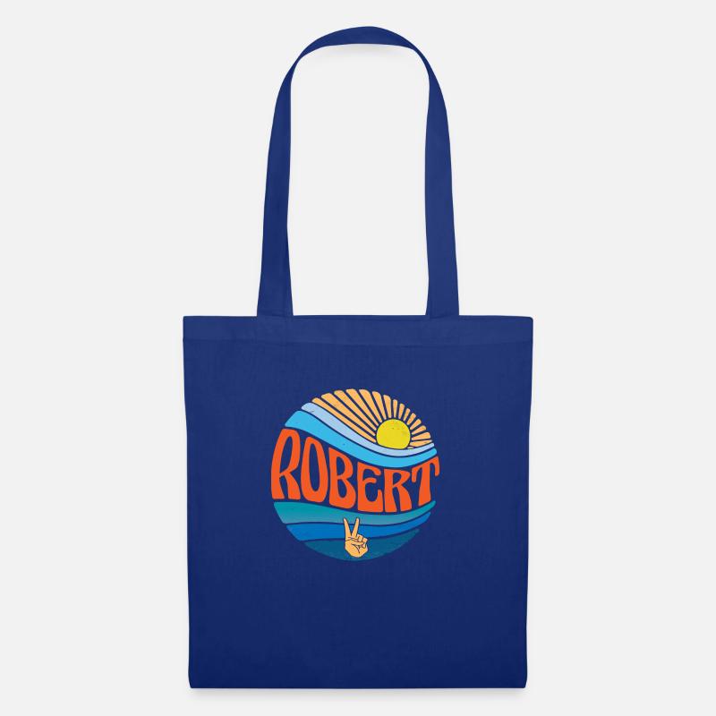 Robert Hemd Vintage Sunset Robert Groovy Krawatte Dye - Stoffbeutel - Royalblau