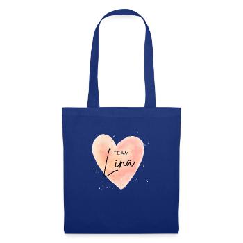Team Lina Vorname Linchen Geschenke Linachen Pauli - Stoffbeutel - Royalblau - Vorne