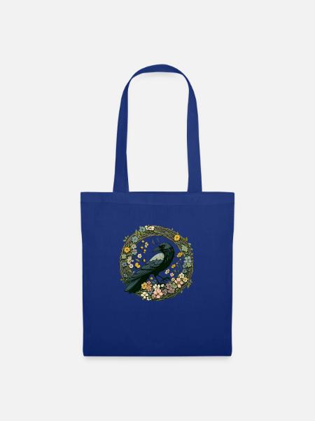 Rabe - Stoffbeutel - Royalblau