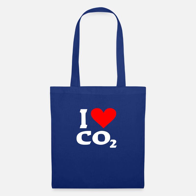 i love co2 - Stoffbeutel - Royalblau