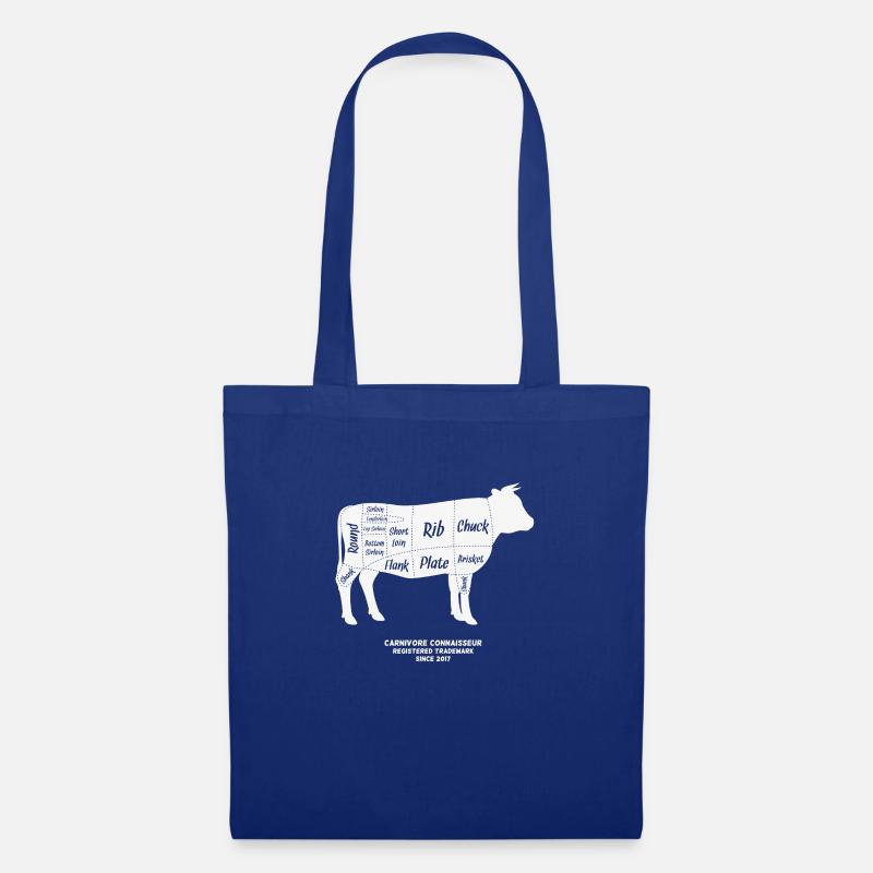 Fleischteile beim Rind - Stoffbeutel - Royalblau