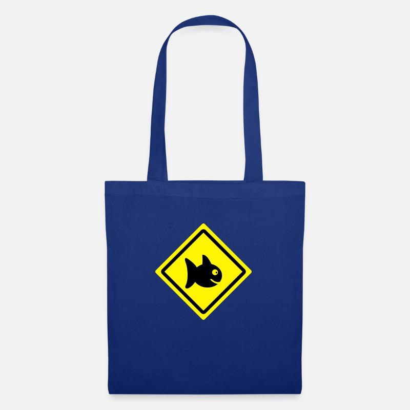 fish roadsign - Tote Bag - royal blue