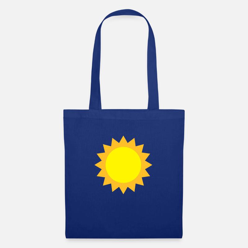 Sonne - Stoffbeutel - Royalblau
