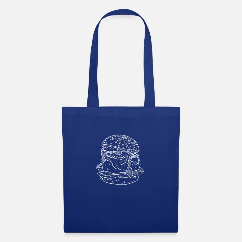 Burger - Stoffbeutel - Royalblau