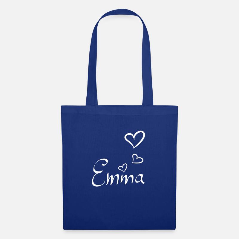 Emma liebt Dich - Stoffbeutel - Royalblau