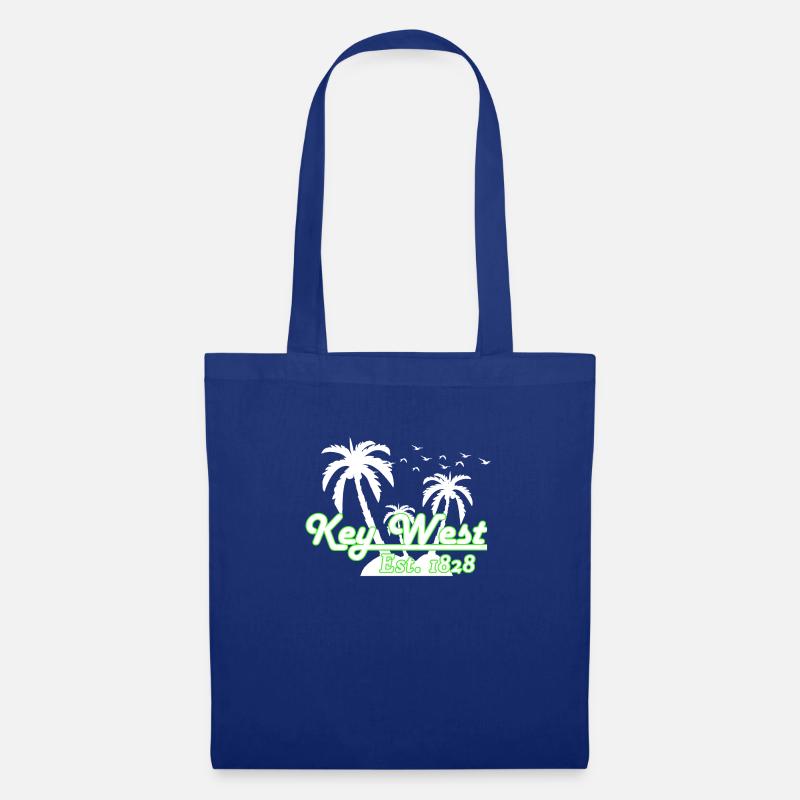Key West Florida - Stoffbeutel - Royalblau