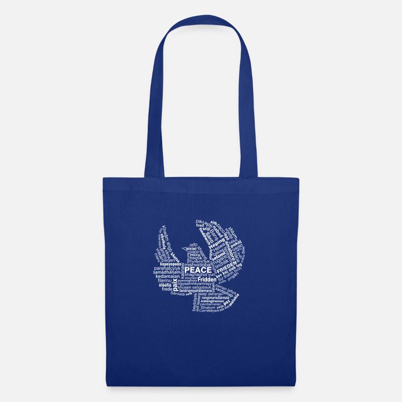 Frieden - Stoffbeutel - Royalblau